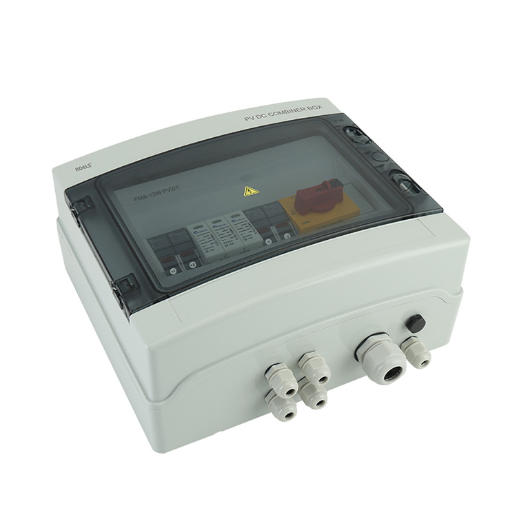 IP66 2 Kwi-1 Ngaphandle 2 Imitya ye-DC Solar PV Combiner Box yeSolar System